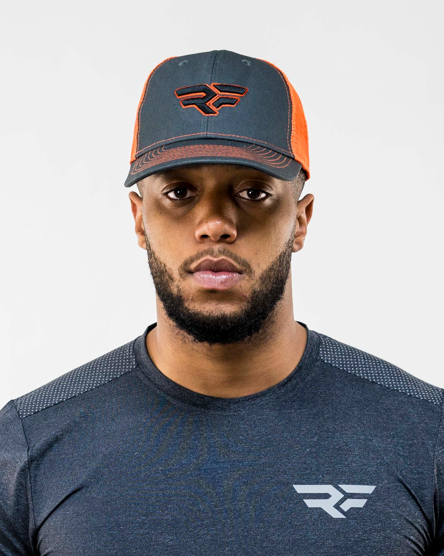 Reflect Mens Cap Grey & Orange