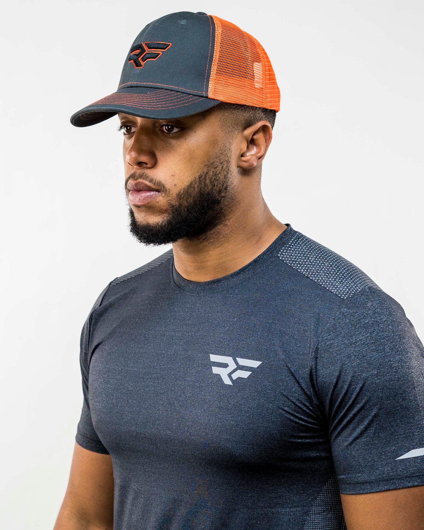 Reflect Mens Cap Grey & Orange