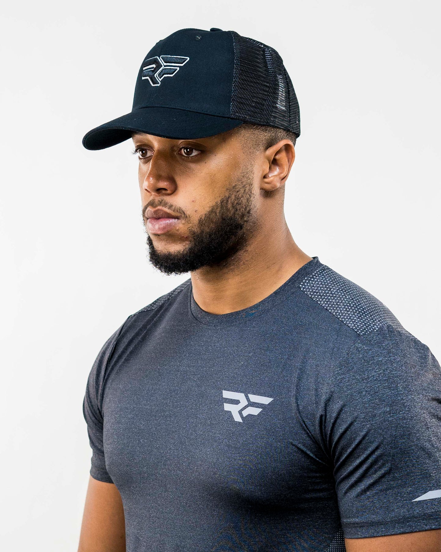 Reflect Mens Cap Black and Grey