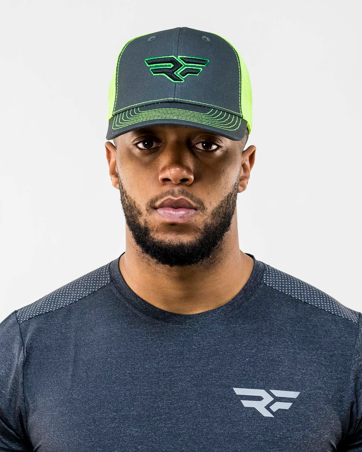 Reflect Mens Cap - Grey & Neon Green