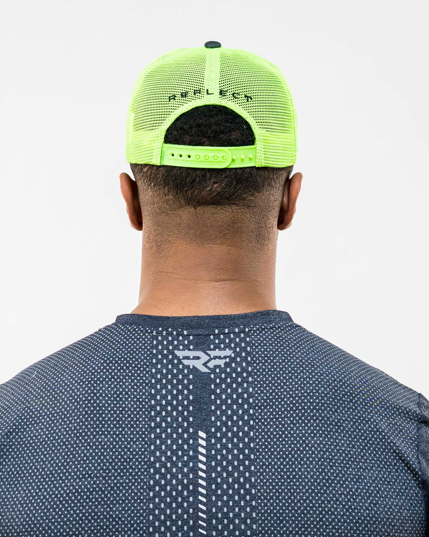 Reflect Mens Cap - Grey & Neon Green